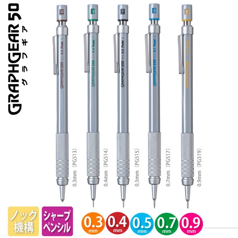 Bút chì bấm Pentel GraphGear 5 - đánh giá và giá Pentel Pen Energel